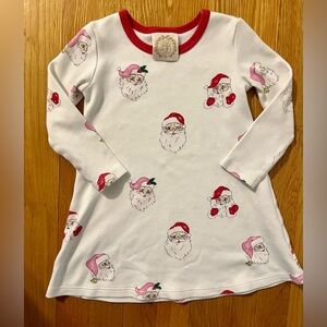 The Beaufort Bonnet Company Santa Print Nightgown - Red and White